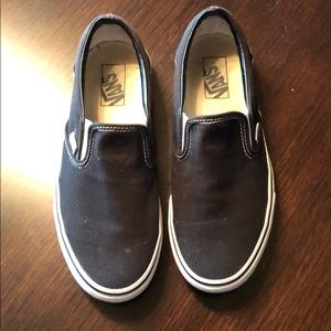 EUC Van Slide on canvas men 8.5 women 10